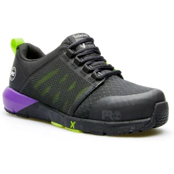Women's Timberland Pro Radius Composite-Toe Work Shoes - Black & Purple - 7 -NIB - Picture 1 of 1